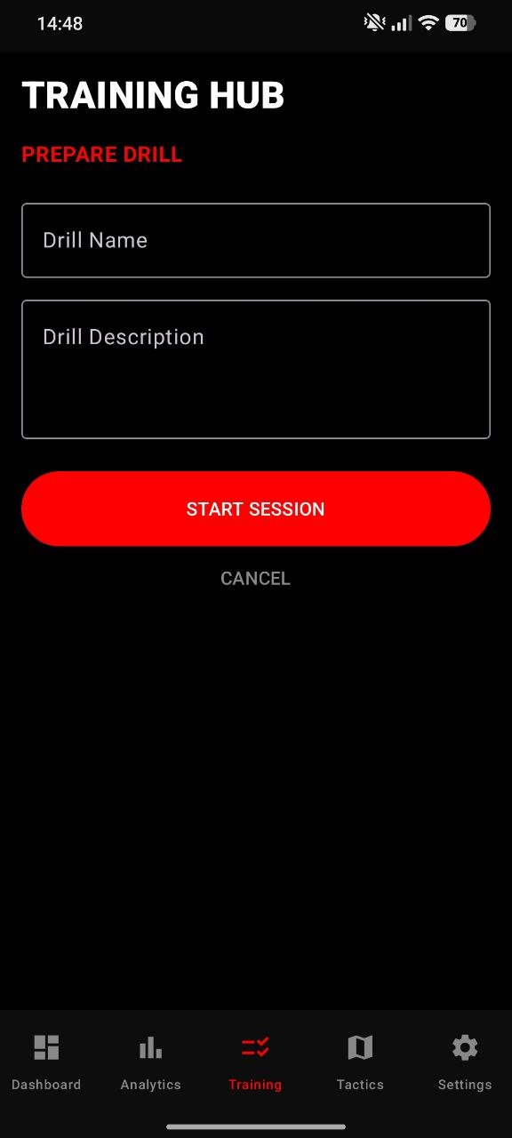 Analytics screen